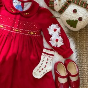 Red Velvet Winter Dress (220 – 240 SAR)