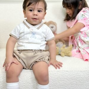 Boys' set - teddy bear embroidery